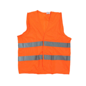 Chaleco alta visibilidad naranja con reflejante unitalla