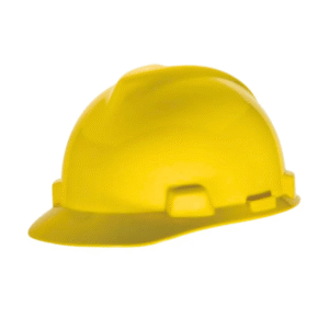 Casco cachucha amarillo fas-trac III polietileno ajuste matraca MSA Mod. M2303431ARF