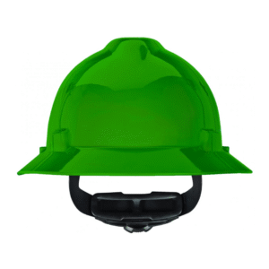 Casco ala ancha verde fas-trac III clase e polietileno ajuste matraca MSA Mod. 10031488