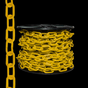 CADENA PLASTICA AMARILLA 25M ESPESOR 6MM