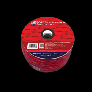 CADENA PLASTICA ROJA 50M