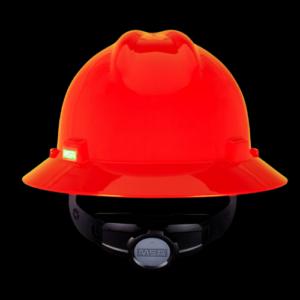 CASCO ALA ANCHA NARANJA SUSP. FAS-TRAC III, CLASE E, DE POLIETILENO, SUSPENSIÓN DE 4 PUNTOS DE ANCLAJE, AJUSTE MATRACA