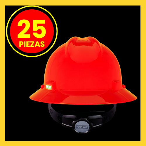 CASCO ALA ANCHA NARANJA SUSP. FAS-TRAC III, CLASE E, DE POLIETILENO, SUSPENSIÓN DE 4 PUNTOS DE ANCLAJE, AJUSTE MATRACA