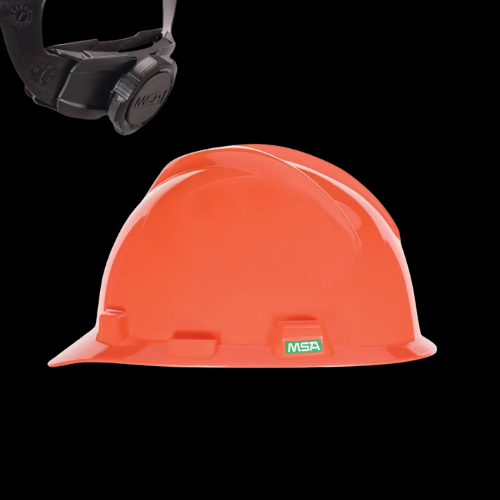 CASCO CACHUCHA NARANJA SUSP. FAS-TRAC III, POLIETILENO, SUSPENSIÓN DE 4 PUNTOS DE ANCLAJE, AJUSTE MATRACA