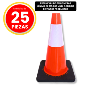 Cono Vial 45cm Naranja con Reflejante