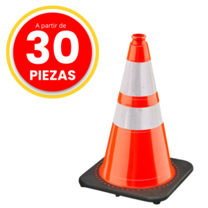 Cono Vial 71cm Naranja con Reflejante