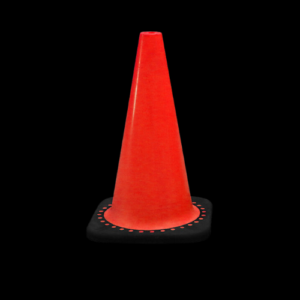 CONO VIAL 27X27X45 CMS PVC NARANJA