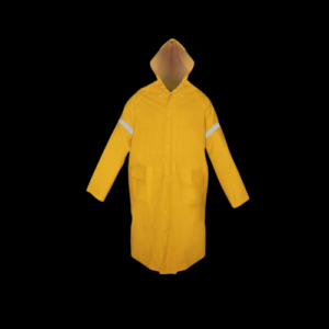 IMPERMEABLE GABARDINA LARGO CON REFLEJANTES EN BRAZOS INC. GORRO 75% PVC 25% POLIÉSTER