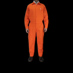 OVEROL NARANJA T/PEMEX  100% ALGODON, TELA LINCON