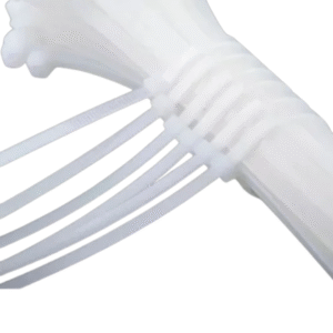 Seguro (brida) estriado blanco 7" paquete con 10 pzas