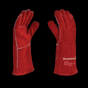 GUANTE P_SOLDADOR CARNAZA ROJOS, HILO DE KEVLAR