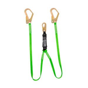Amortiguador de impacto con doble cable de banda plana y ganchos grandes Warthog Safety Mod: WS-50WDG