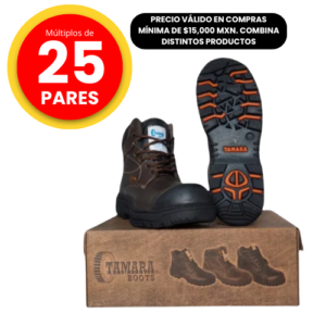 Bota borceguí casco de poliamida Tamara
