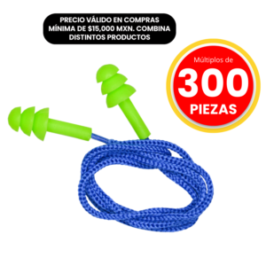 Tapón Auditivo Reusable Con Cordón