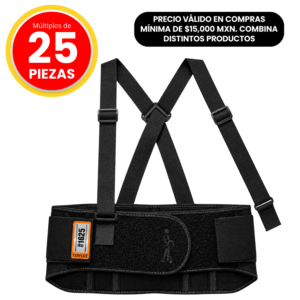 Faja sacrolumbar tirantes tercer cinturón